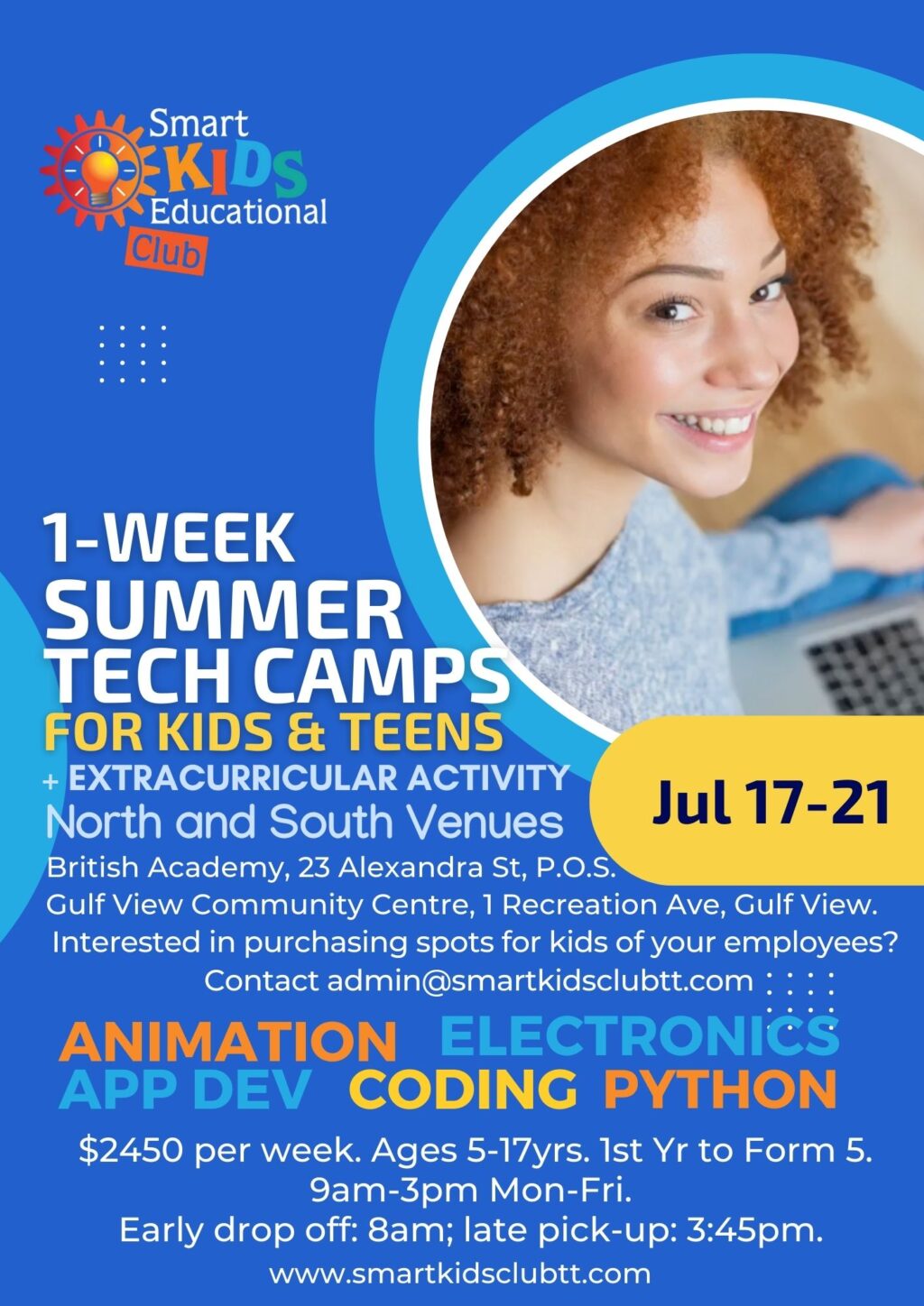 Summer Tech Camp 2023 South Smart Kids Educational Club